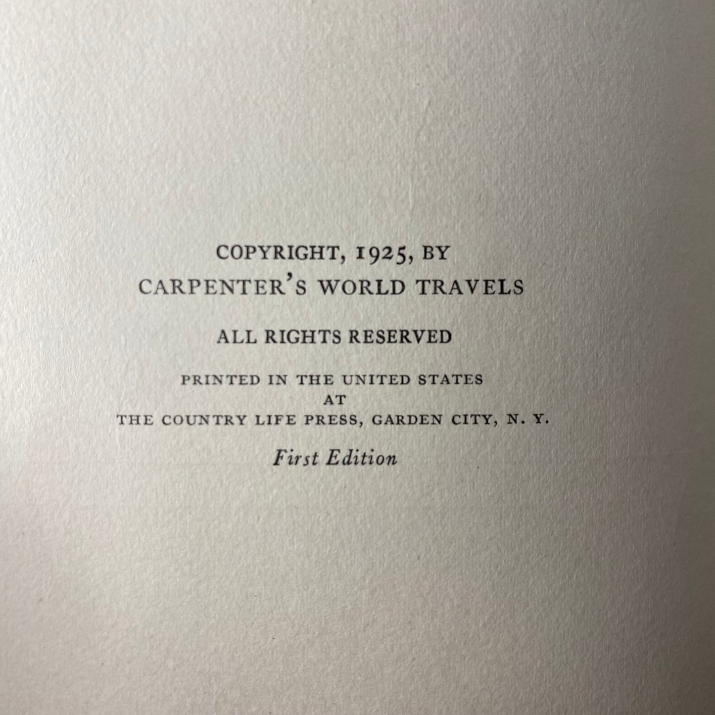 Along the Paraná and The Amazon - Frank G. Carpenter - 1st Edition - 1925