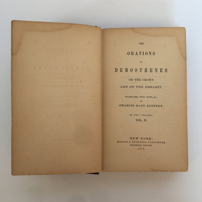 The Orations of Demosthenes - Charles Rann Kennedy - 1871