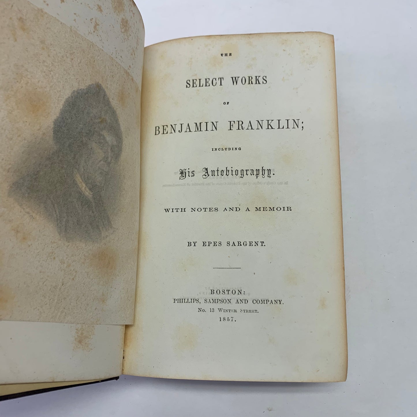 The Select Works of Benjamin Franklin - John Mclaren - Later Print - 1857