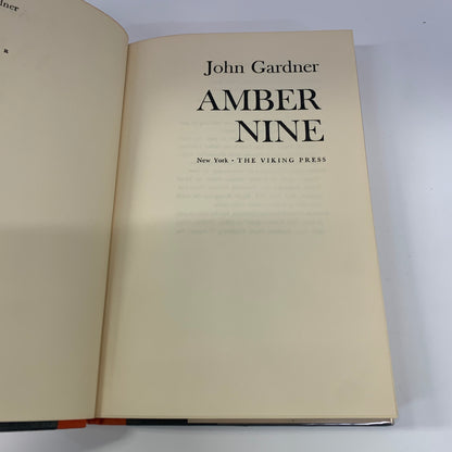 Amber Nine - John Gardner - 1st U. S. Edition - 1966