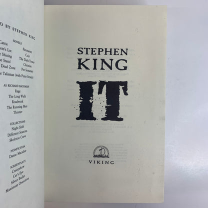 It - Stephen King - 1986