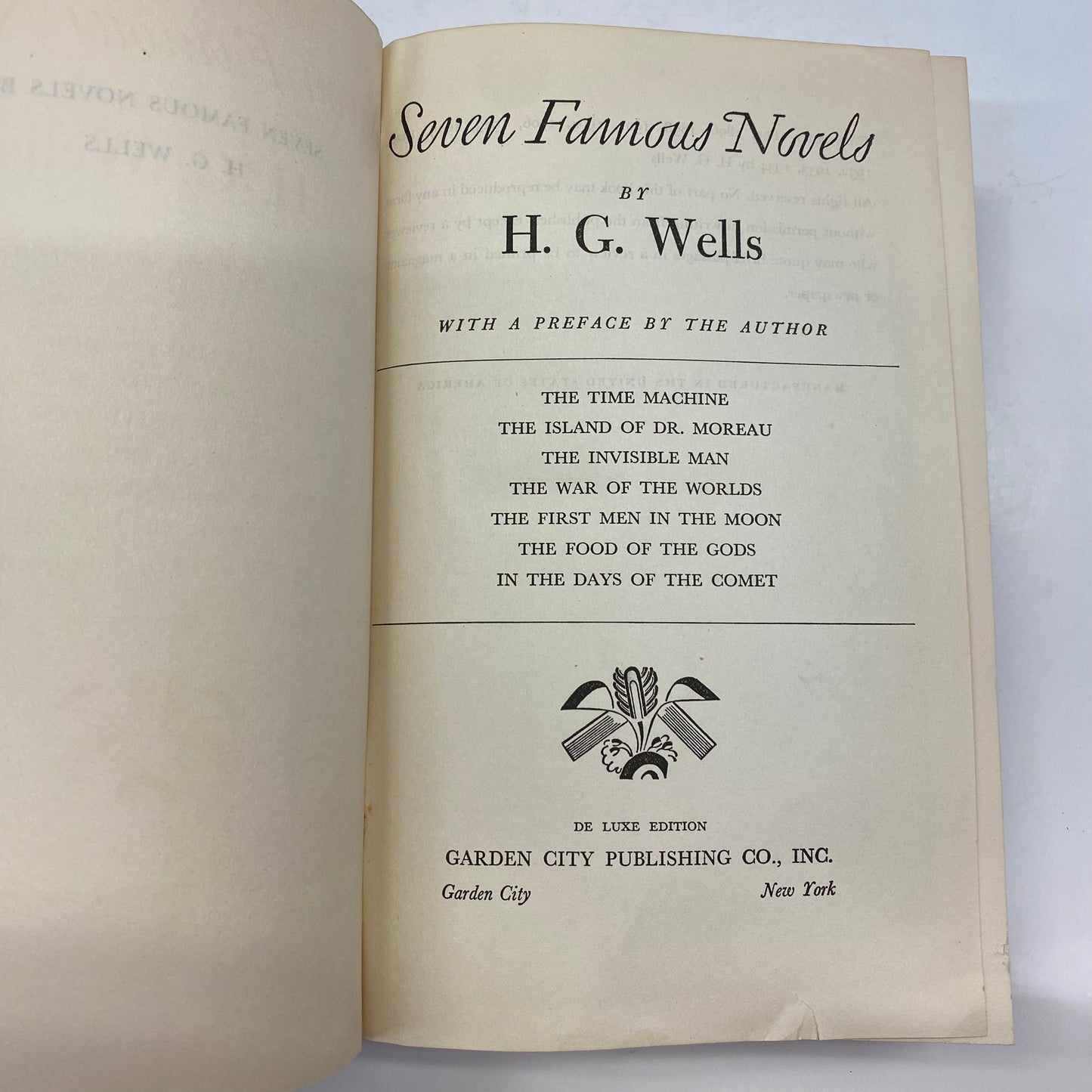 Seven Famous Novels - H. G. Wells - 1934