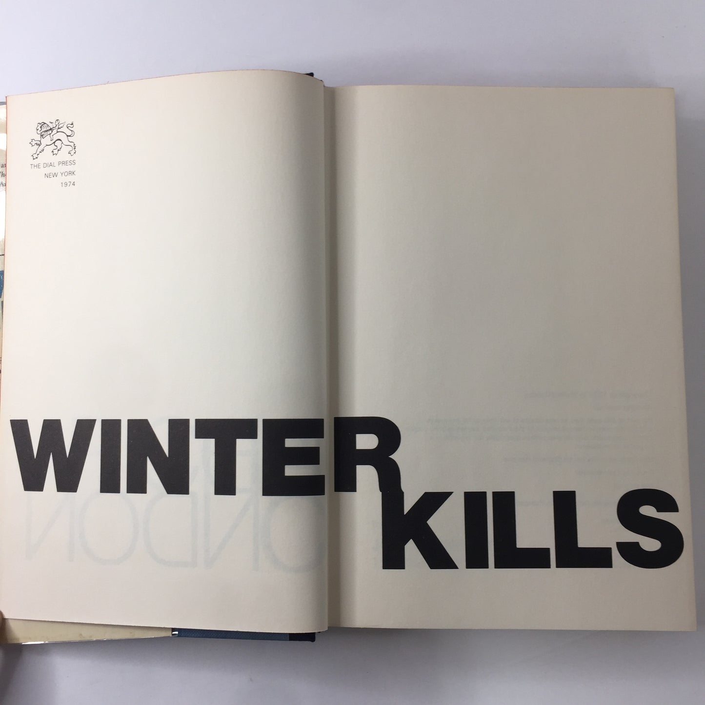 Winter Kills - Richard Condon - 1st Edition - 1974