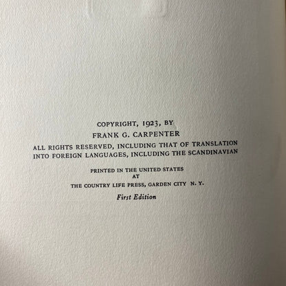 From Tangier to Tripoli - Frank G. Carpenter - 1st Edition - 1923