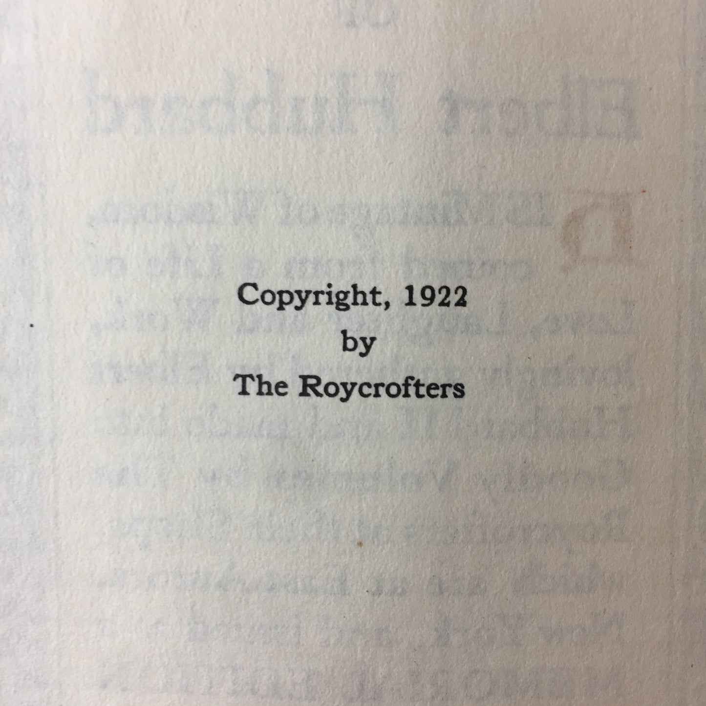 Select Writings of Elbert Hubbard - Elbert Hubbard - Vol II - Roycrofters - 1922