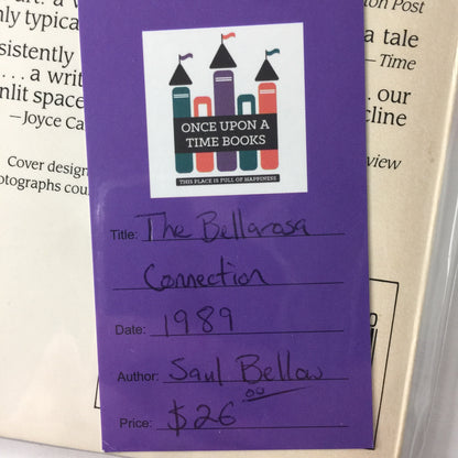 The Bellarosa Connection - Saul Bellow - 1981