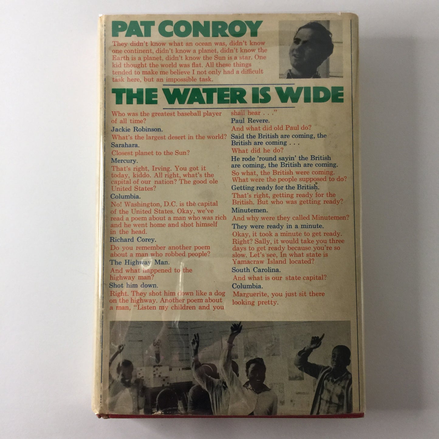 The Water Is Wide - Pat Conroy - Book Club - 1972