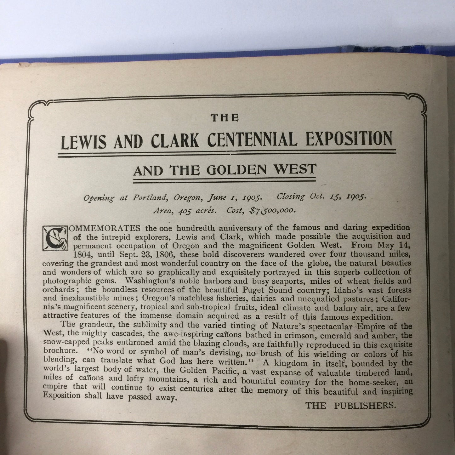 Glimpses of the Lewis and Clark Exposition and the Golden West - Various - 1905