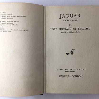 Jaguar: A Biography - Lord Montagu - 1961