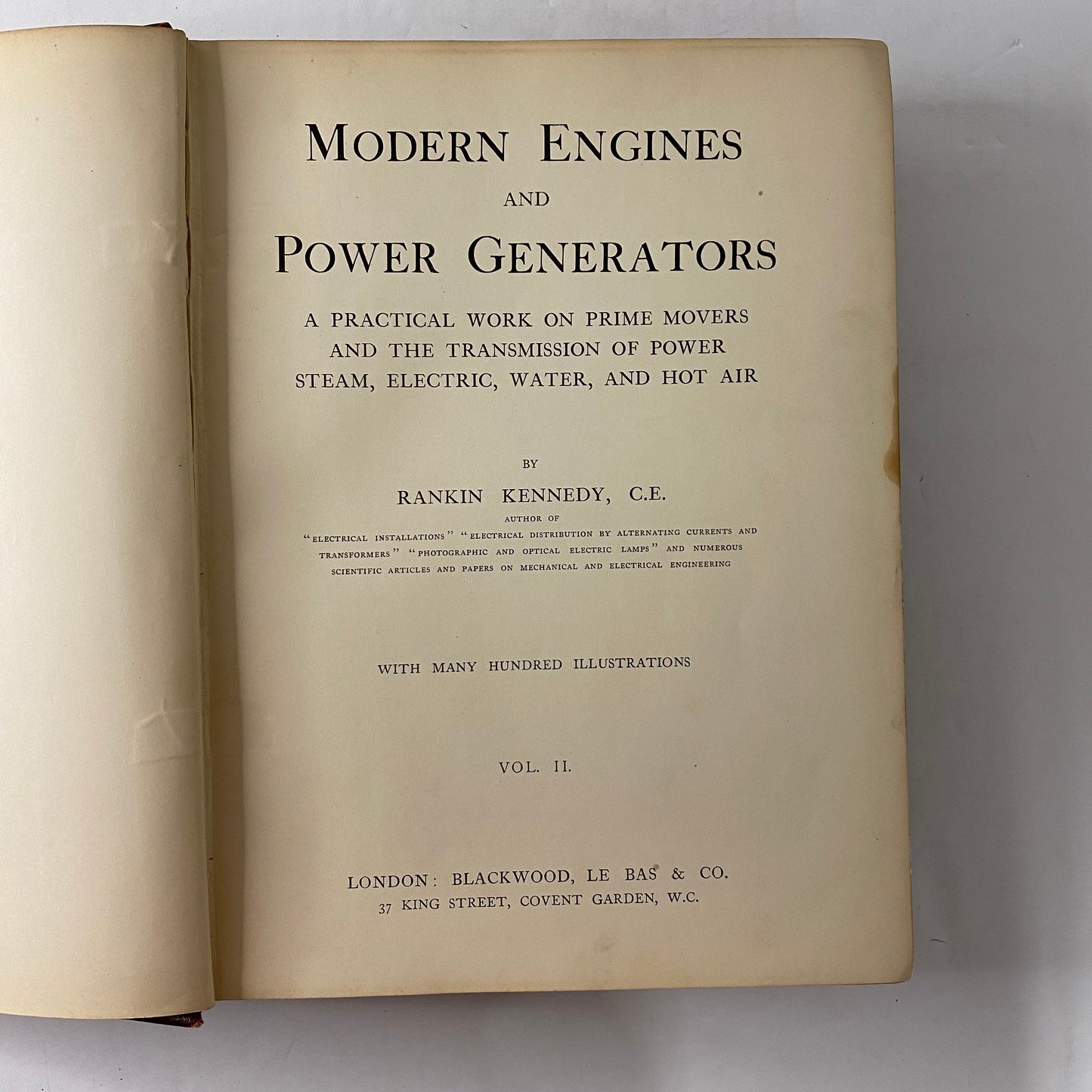 Modern Engines and Power Generators - Rankin Kennedy - Vols. 2 and 4 - 1986