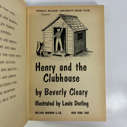 Henry and the Clubhouse - Beverly Cleary - 1962