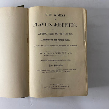 The Works of Josephus - Josephus and William Whiston - Circa 1890