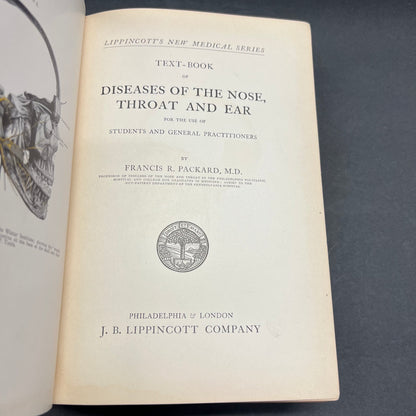 Lippincott’s New Medical Series - Francis Packard - 1st Edition - 1909