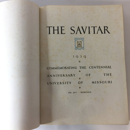 The 1939 Savitar - Various - Missouri Yearbook - 1939