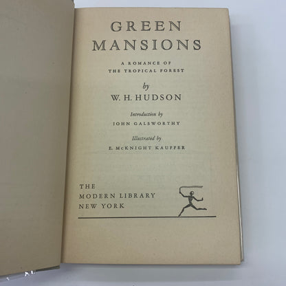 Green Mansions - W. H. Hudson - Modern Library - 1944