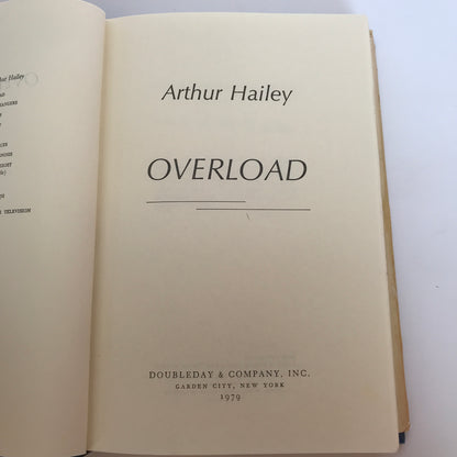 Overload - Arthur Hailey - 1st Edition, Signed - 1979