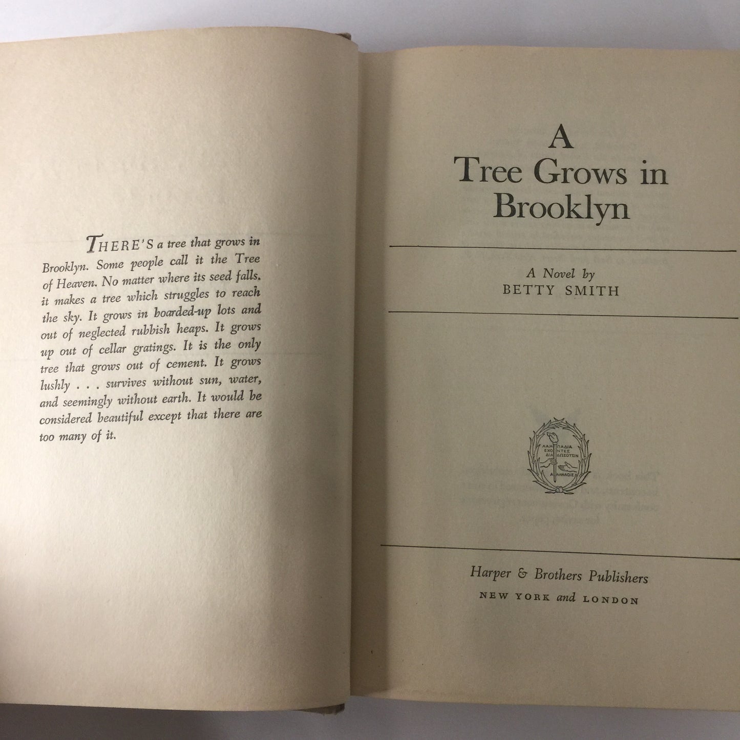 A Tree Grows in Brooklyn - Betty Smith - 18th Edition - 1943