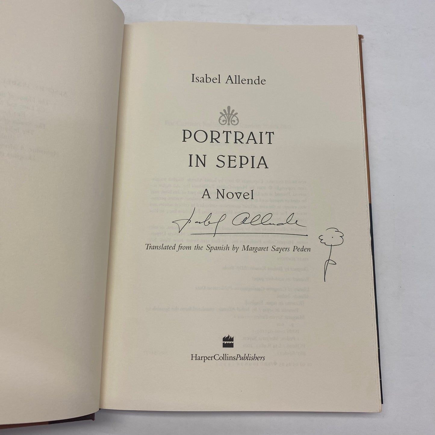 Portrait in Sepia - Isabella Allende - 1st Edition - Signed - 2001