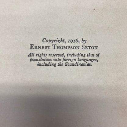 Wild Animal Ways - Ernest Thompson Seton - 1922