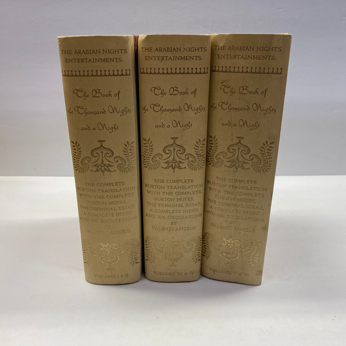 The Book of the Thousand Nights and a Night - Richard F. Burton - Heritage Press - Missing Slip Case - 6 Volumes - 1962