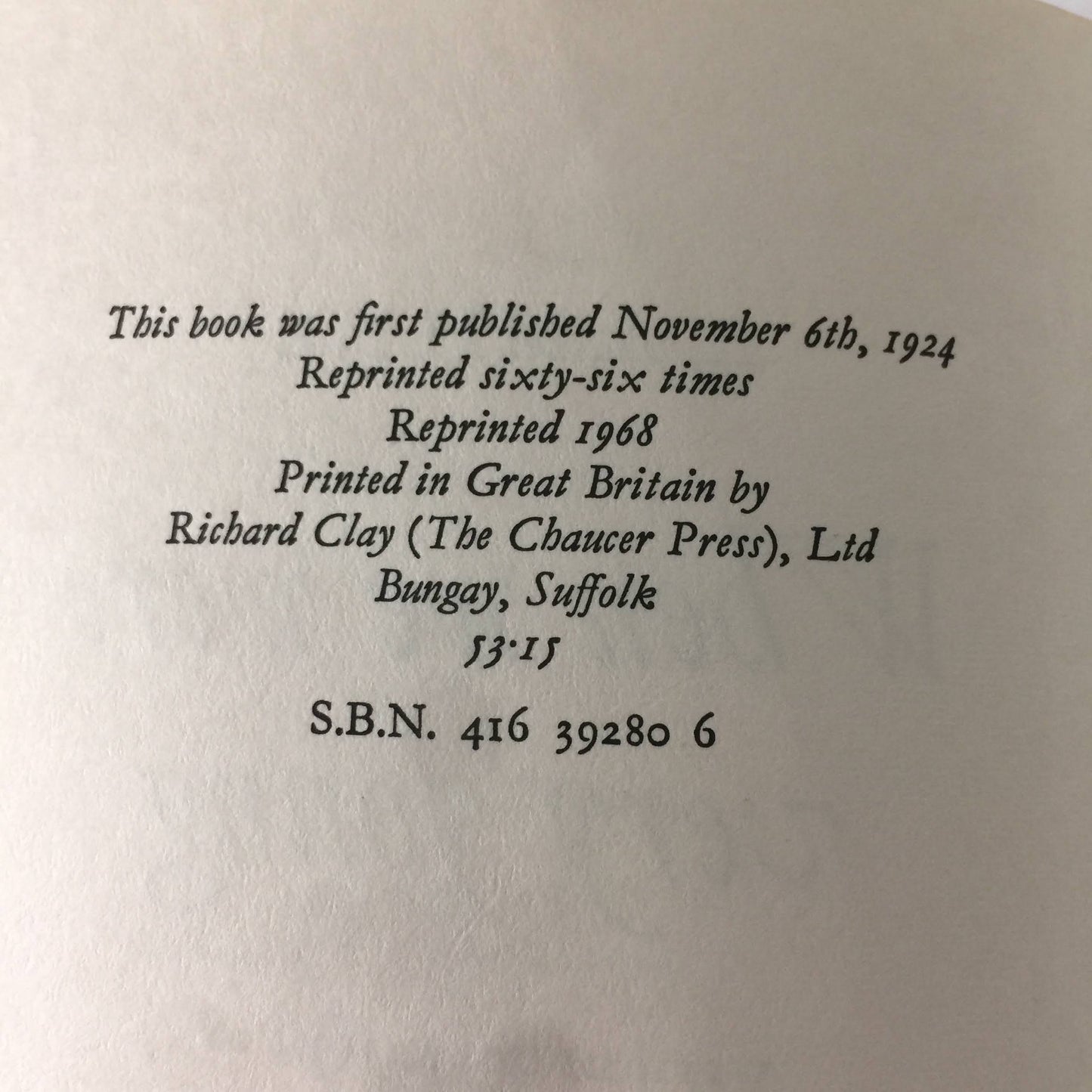 When We Were Very Young - A. A. Milne - 66th Printing - 1968