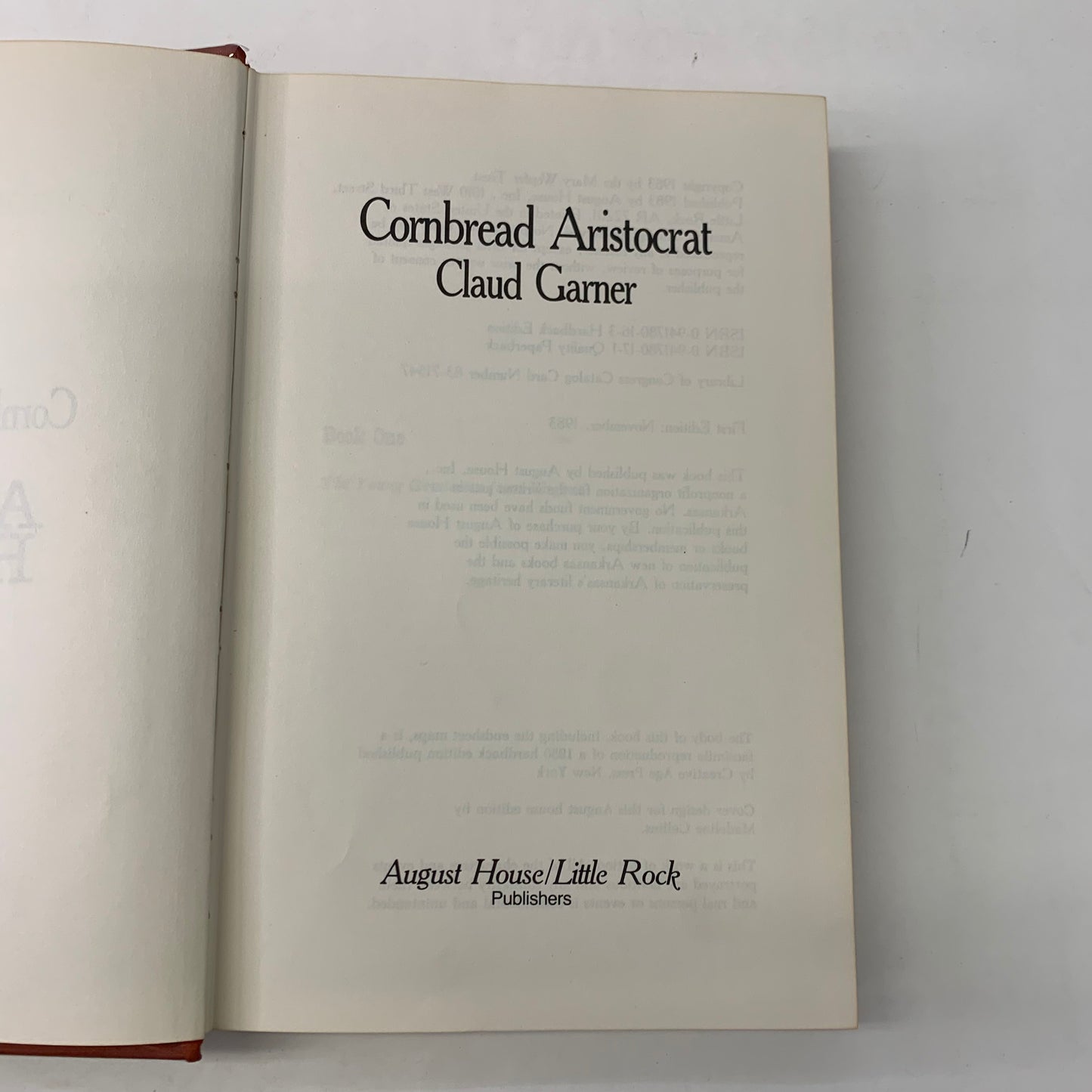 Cornbread Aristocrat - Claud Garner - 1983