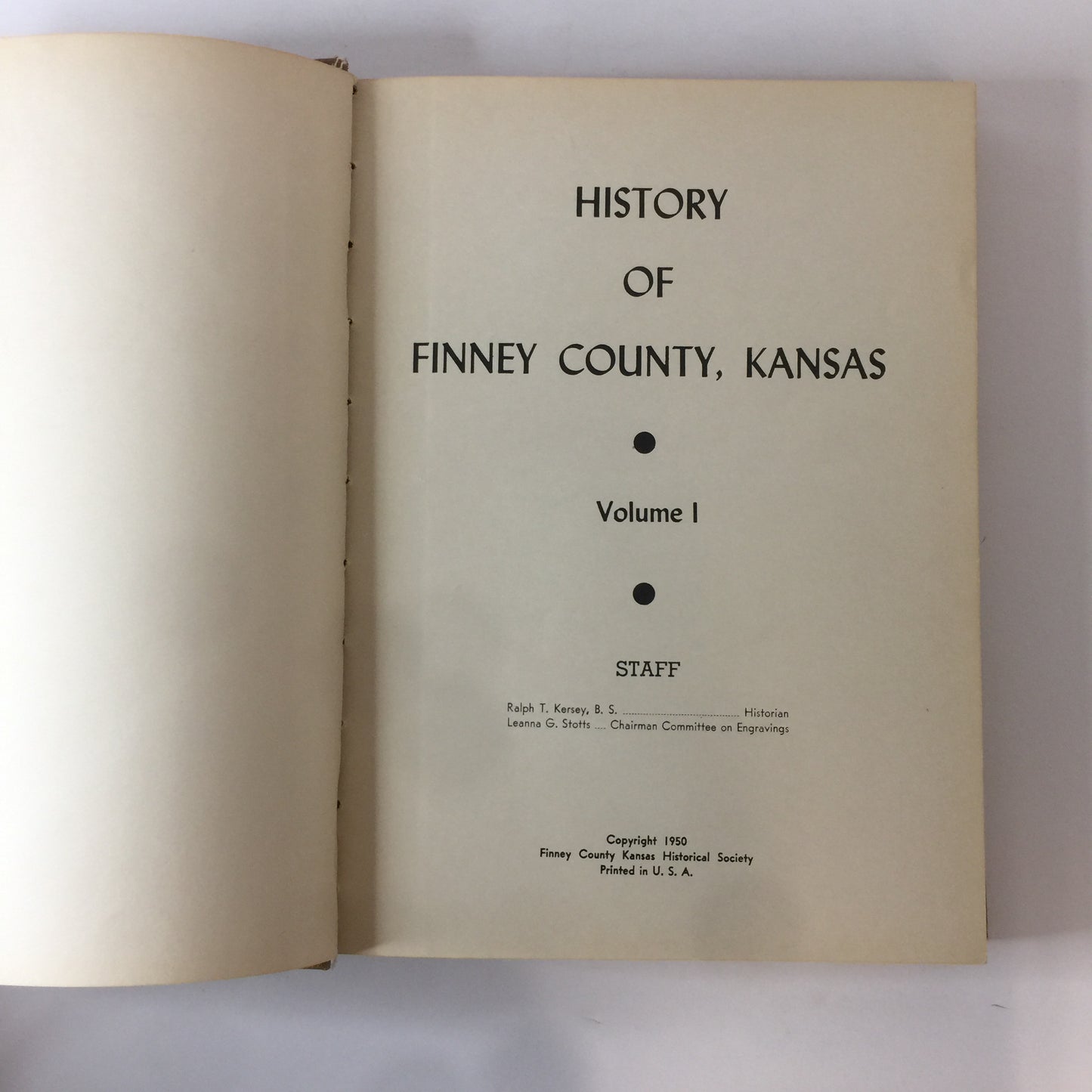 History of Finney County Kansas - Various - Vol. 1 - 1950