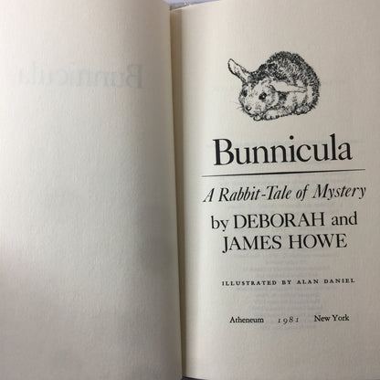 Bunnicula - Deborah and James Howe - Signed, 5th Print - 1981