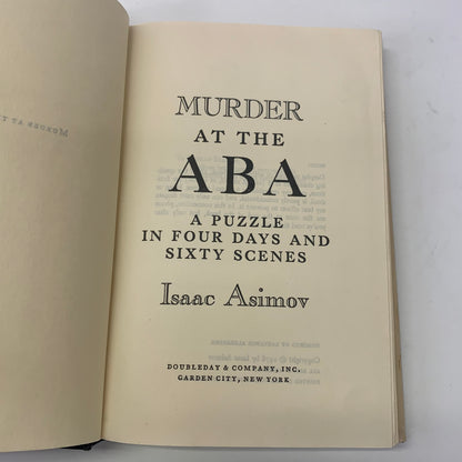 Murder at the ABA - Isaac Asimov - Book Club Edition - 1976