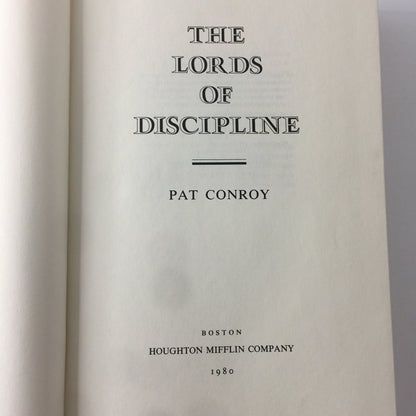 The Lords of Discipline - Conroy - Signed - 1st Edition - 3rd Print - 1980