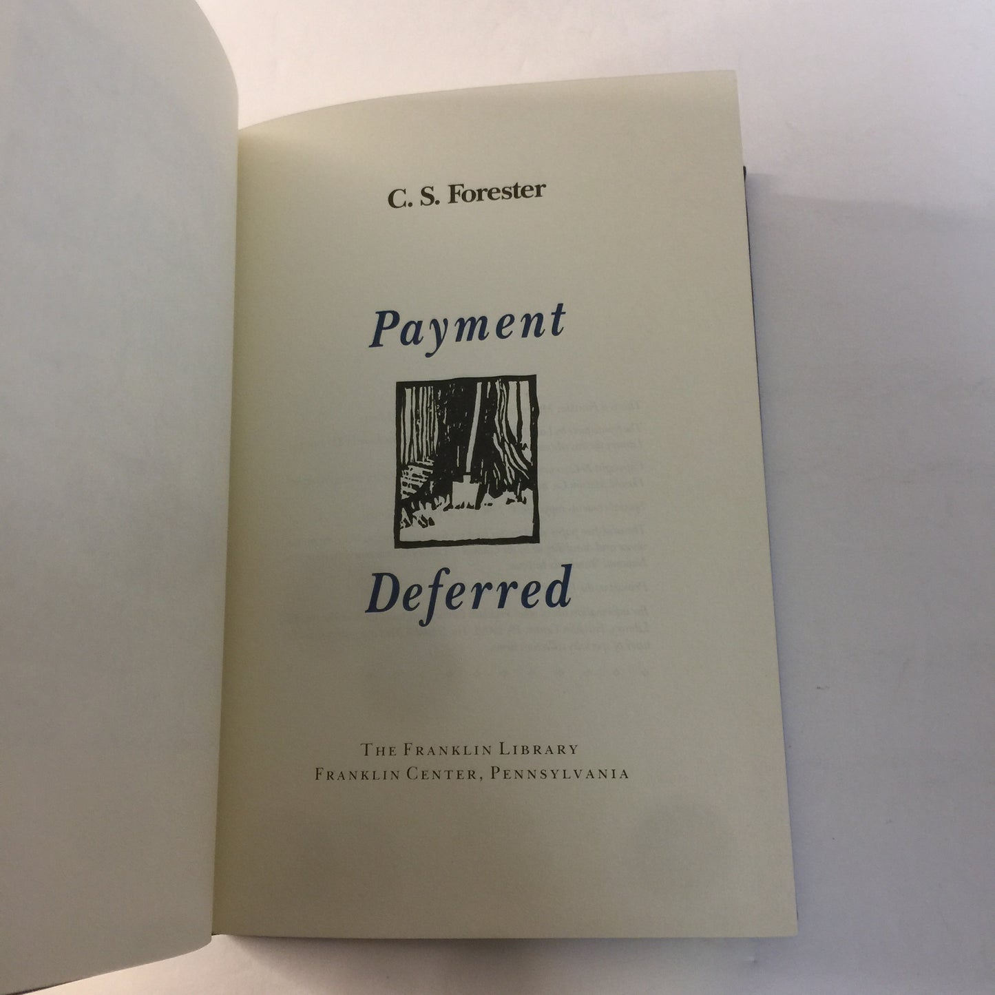 Payment Deferred - C. S. Forester - Franklin Library - 1990