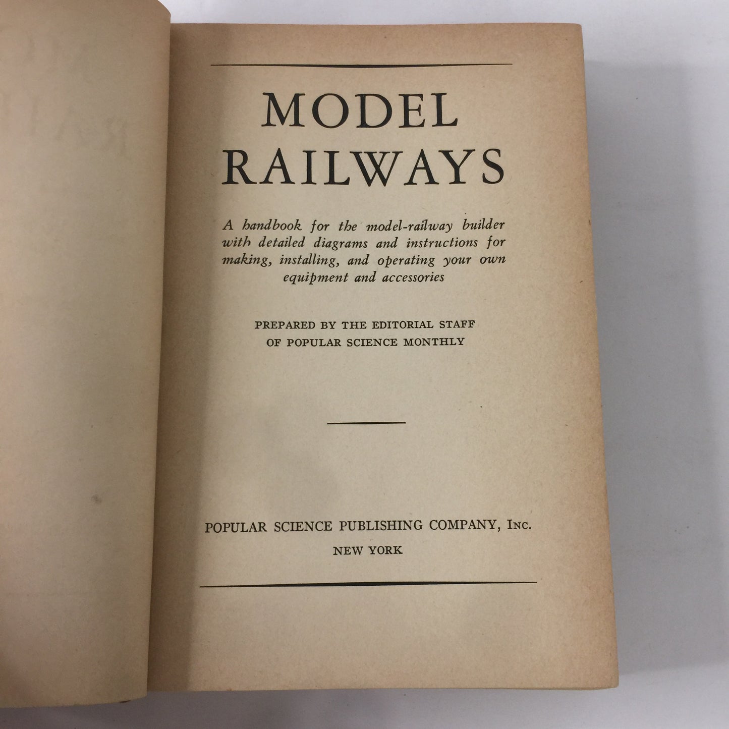 Model Railways - Popular Science - 1936