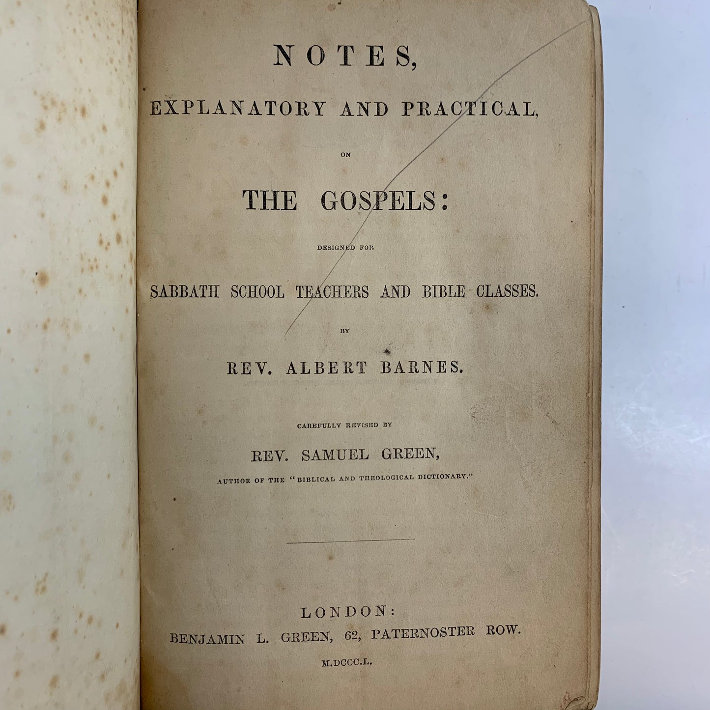 On The Gospels - Rev. Albert Barnes - 1850