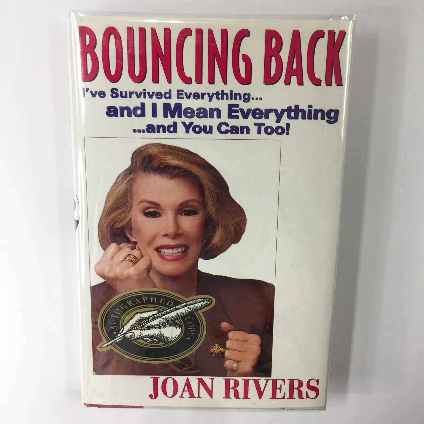 Bouncing Back - Joan Rivers - Signed - 1st Edition - 1997