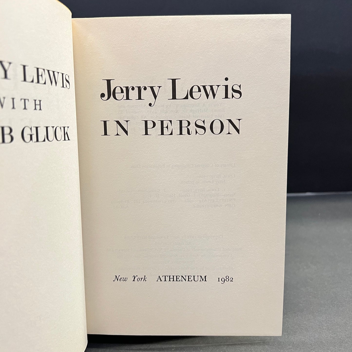 Jerry Lewis in Person - Jerry Lewis - Signed - 1982