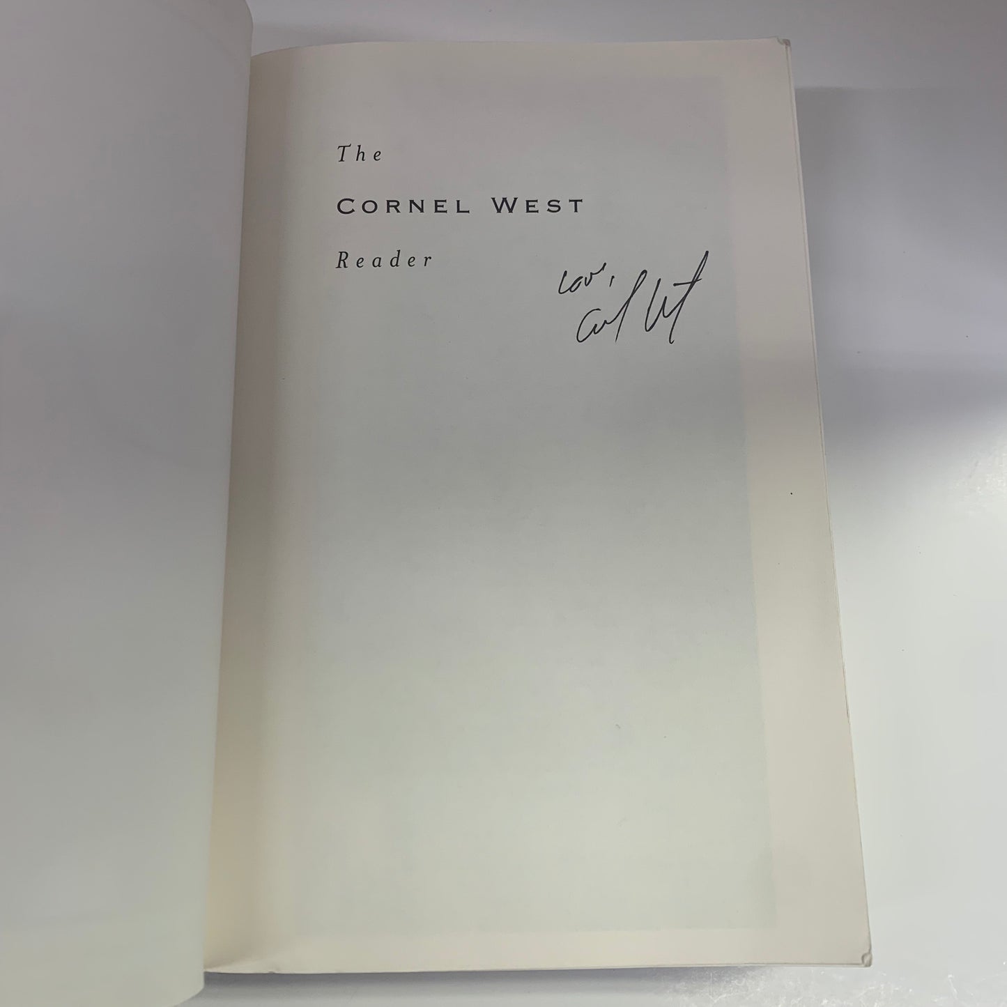 The Cornel West Reader - Cornel West - Signed - 1999