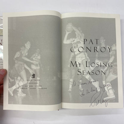 My Losing Season - Pat Conroy - 1st Edition - Inscribed - 2002