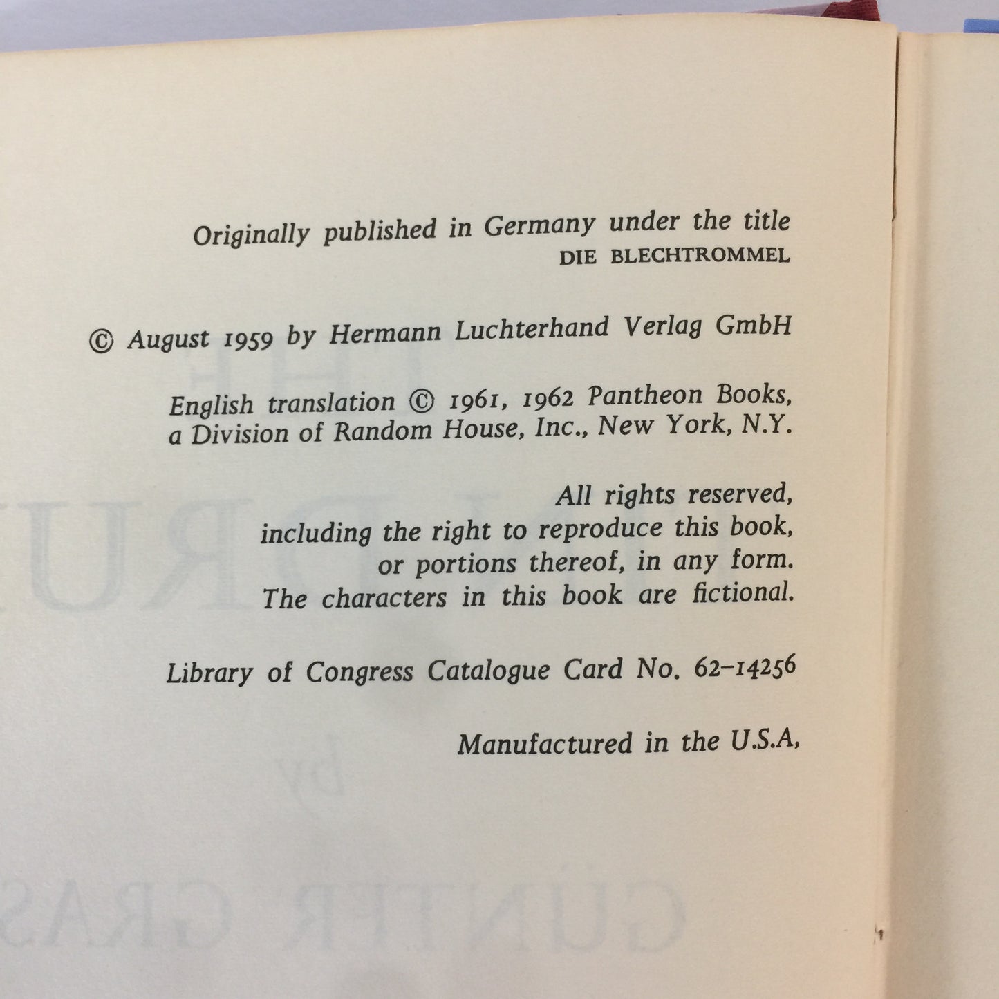 The Tin Drum - Günter Grass - 1st American Edition - 1962