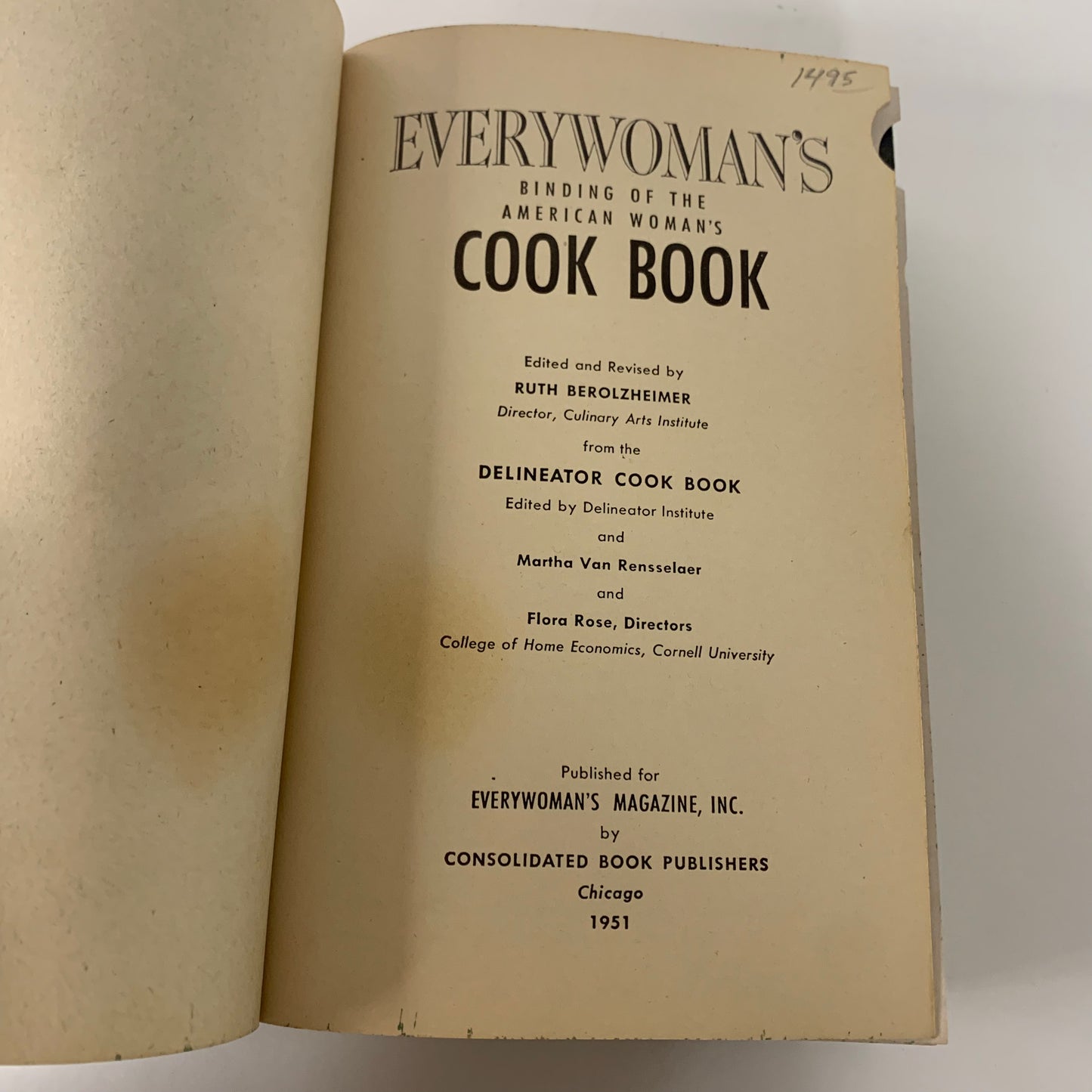 The American Woman’s Cook Book - Ruth Berolzheimer - 1951