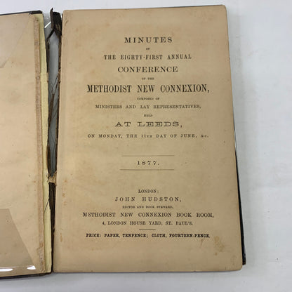 Minutes of the Methodist New Connexion Conference - Edited by John Hudston - 1877