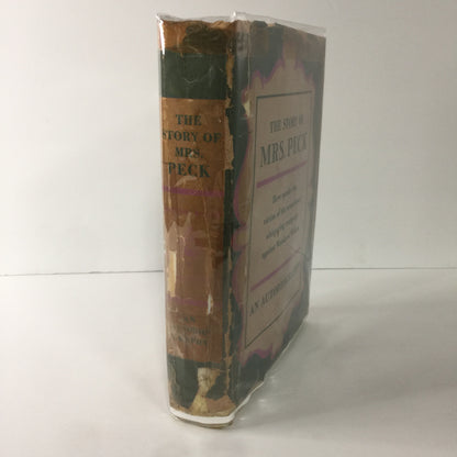 The Story of Mrs. Peck - Autobiography - Inscribed - 1933