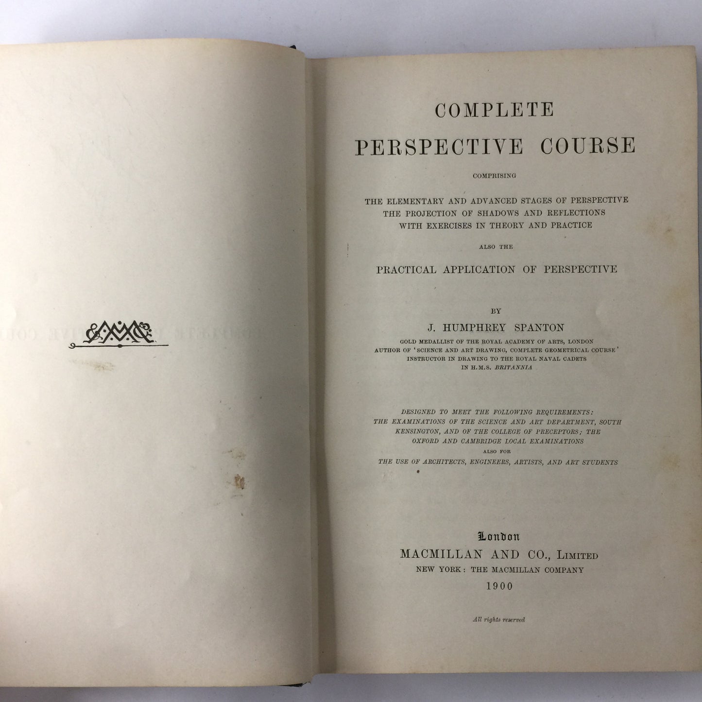 Complete Perspective Course - J. Humphrey Spanton - 1900