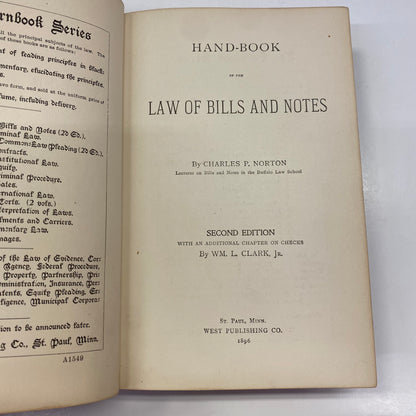 Hand-Book of the Law of Bills and Notes - Charles P. Norton - 1896