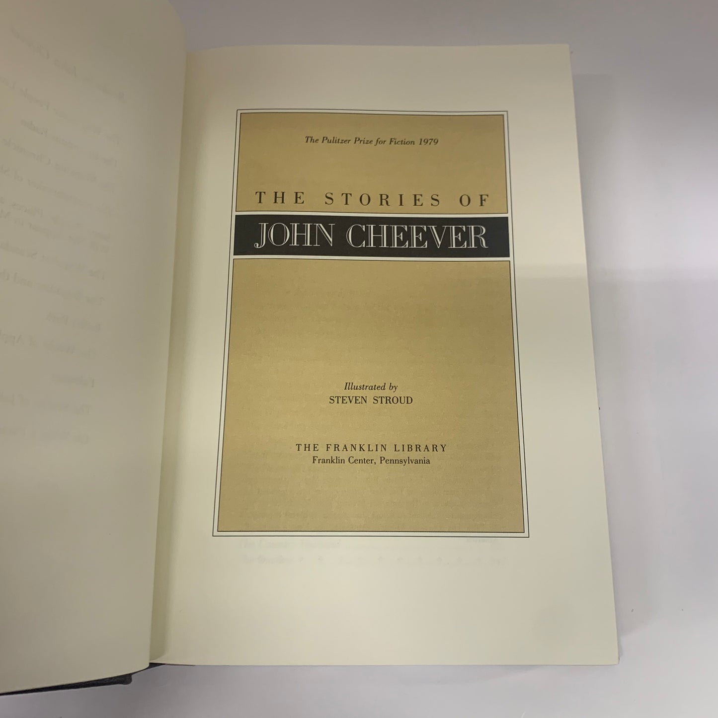 The Stories of John Cheever - John Cheever - Franklin Library - 1985