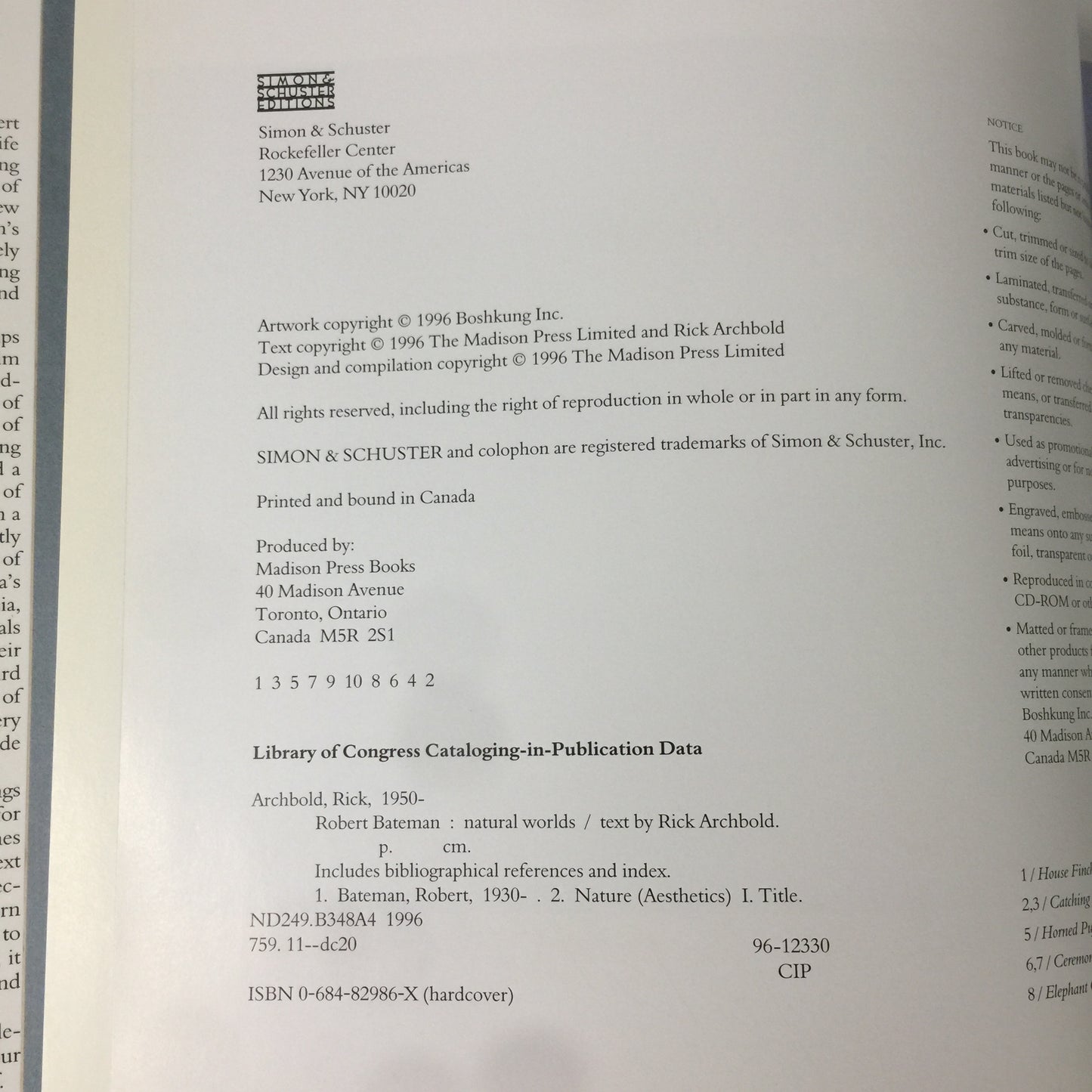 Robert Bateman Natural Worlds - Rick Archbold - Signed - 1996