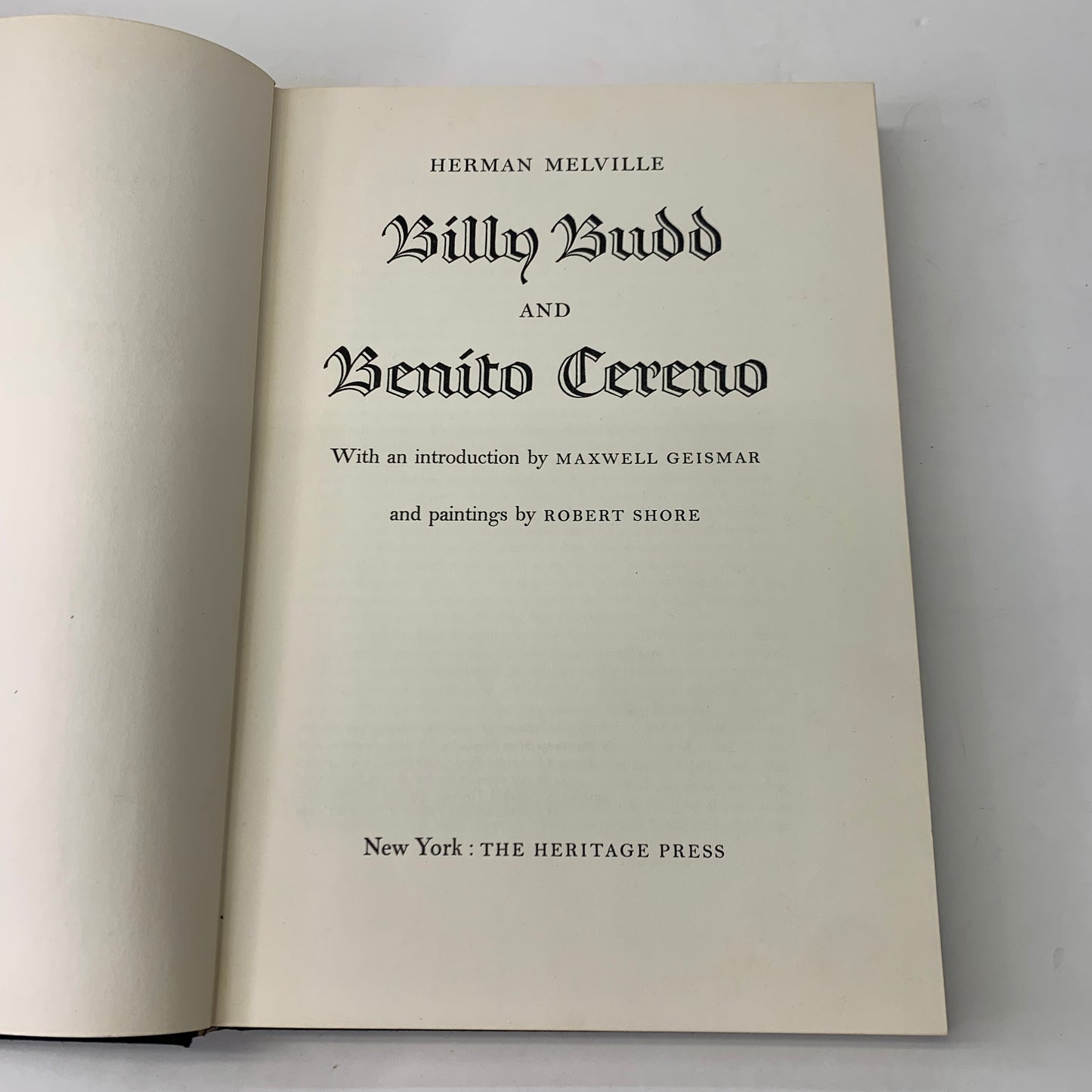 Billy Budd and Benito Cereno - Herman Melville - 1956