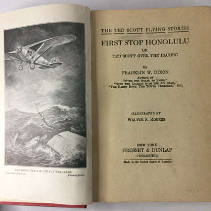 First Stop Honolulu - Franklin W. Dixon - 1st Edition - 1927