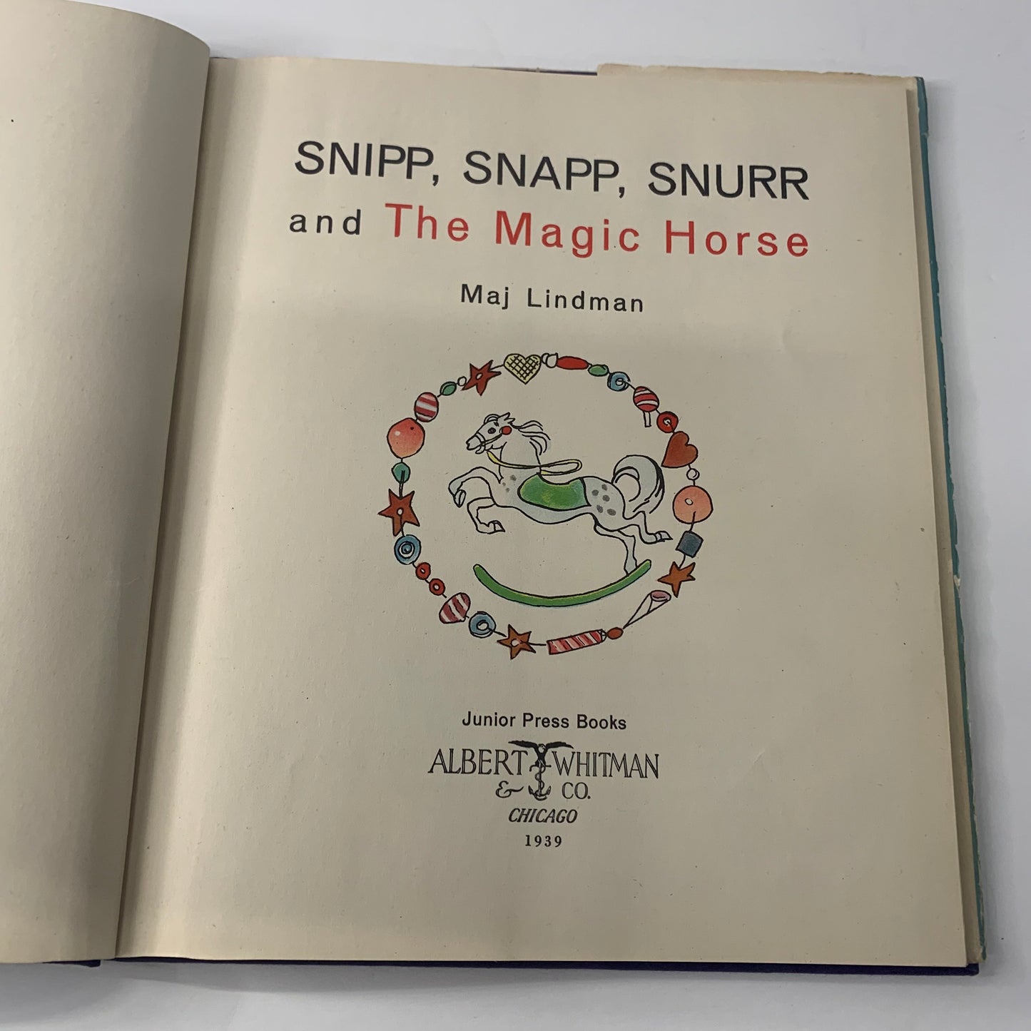 Snipp, Snapp, Snurr and the Magic Horse - Maj Lindman - 4th Print - 1939