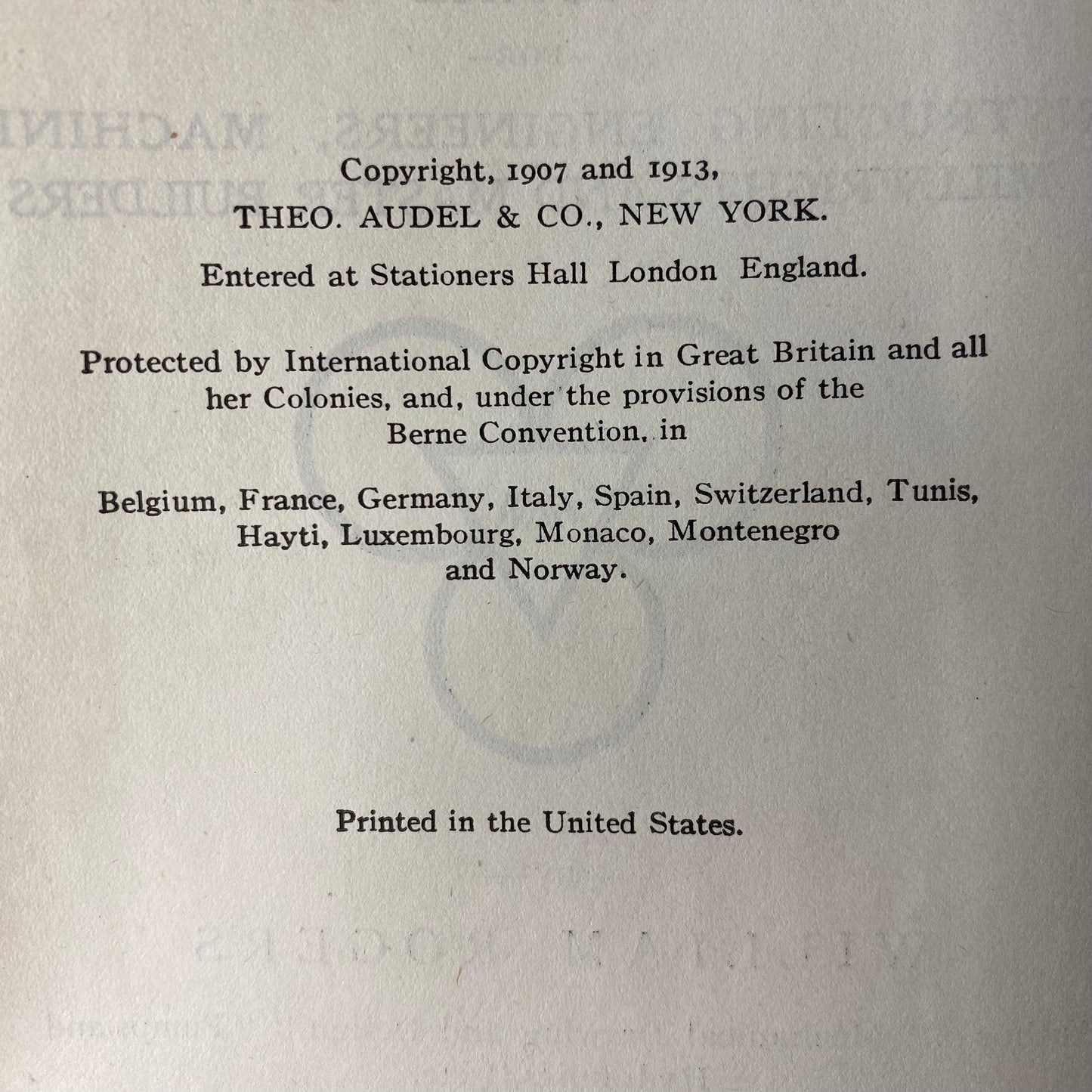 Erecting and Operating Machinery - William Rogers - Second Edition - 1913