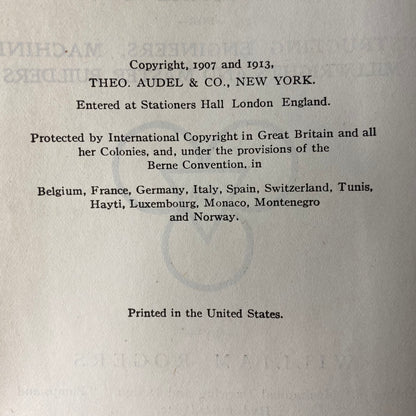 Erecting and Operating Machinery - William Rogers - Second Edition - 1913